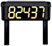 Solar Powered Lighted House Number Sign