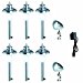 Westinghouse 420628-41P HI-Intensity LED Landscape Lighting Set, 8 Piece (6 Pathlights and 2 Spotlights )
