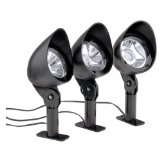 malibu 3 pack floodlights