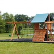 wooden swing sets for kids